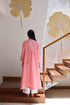 PINTUCKS BACK YOKE KURTA - PINK CO-ORD SET (2PC SET)