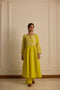 FRONT AND BACK YOKE KURTA - YELLOW CO-ORD SET (2PC SET)