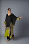 HEENA KAFTAN -BLACK & LIME GREEN (Kurta Only)