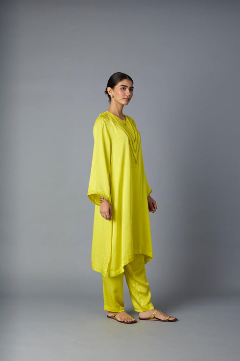 TEEN PATTI SET- LIME YELLOW