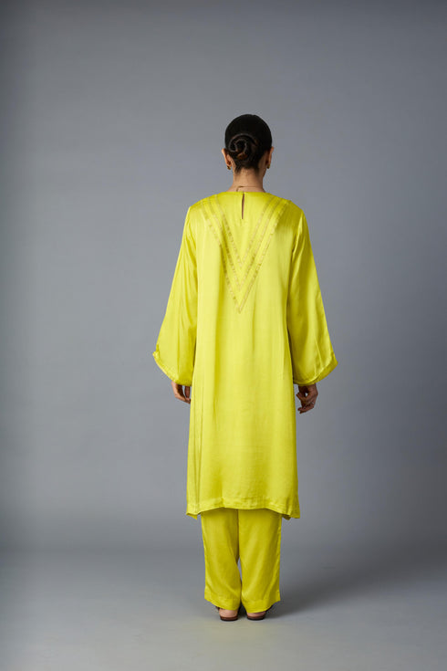 TEEN PATTI SET- LIME YELLOW