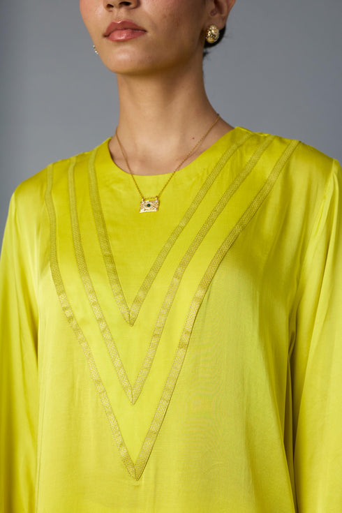 TEEN PATTI SET- LIME YELLOW