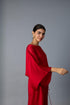 BATWING DRESS RED