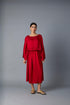 BATWING DRESS RED