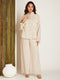 LINEN CO-ORD SET LIGHT BEIGE