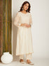 JAMDANI KURTA SET LONG WHITE