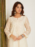 JAMDANI KURTA SET LONG WHITE