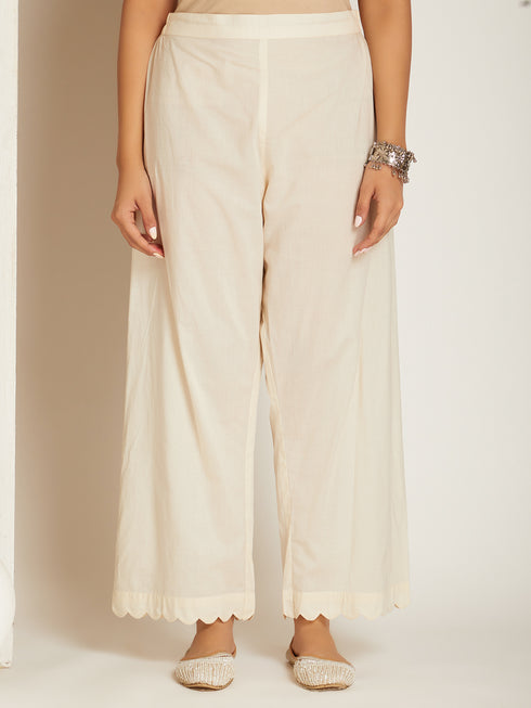 JAMDANI KURTA SET WHITE SHOT
