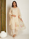 JAMDANI KURTA SET WHITE SHOT