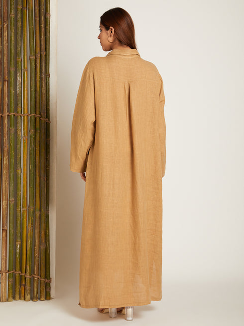 BUTTONED FRONT SHIRT DRESS