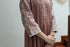 FRONT PINTUCKS AND BACK YOKE KURTA - ROSE