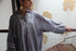 COLLARED SHORT KURTA - GREY
