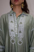 COLLARED SHORT KURTA - GREEN