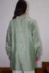 COLLARED SHORT KURTA - GREEN