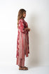 FLORAL AND STRIPES CO-ORD SET - MAROON