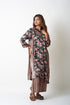 FLORAL AND STRIPES CO-ORD SET - BLACK