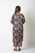FLORAL AND STRIPES CO-ORD SET - BLACK