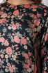 FLORAL AND STRIPES CO-ORD SET - BLACK