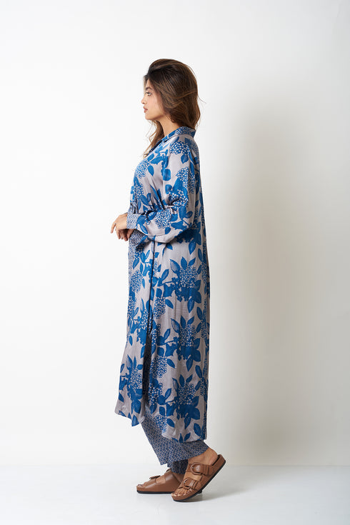 TIE UP CO-ORD SET - BLUE