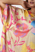 SIDE GATHERED LONG KAFTAN - MULTICOLOUR