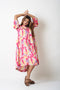 BAND COLLAR DRESS - MULTICOLOUR