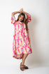 BAND COLLAR DRESS - MULTICOLOUR