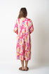 BAND COLLAR DRESS - MULTICOLOUR