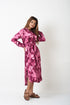 TIE UP SHIRT DRESS - PURPLE