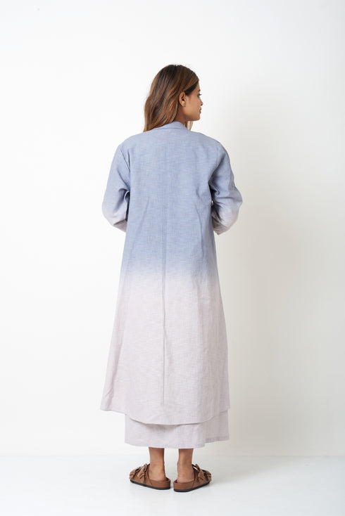 OMBRÈ LAYERED DRESS - GREY