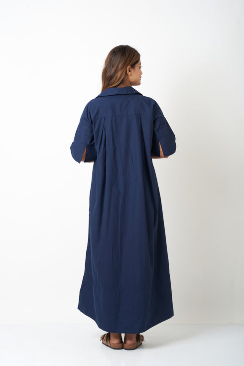 SHIRT DRESS - BLUE
