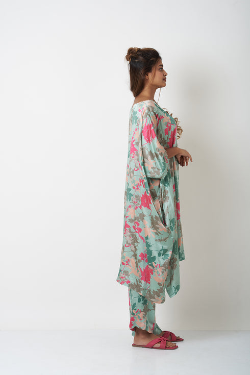FLORAL KAFTAN CO-ORD SET