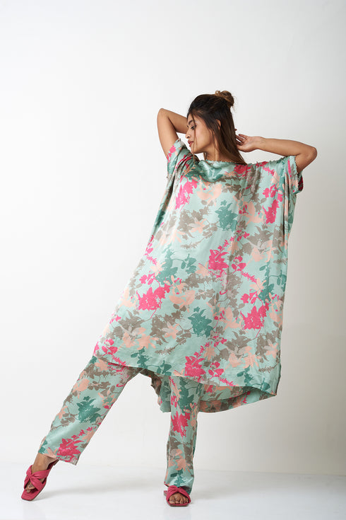 FLORAL KAFTAN CO-ORD SET