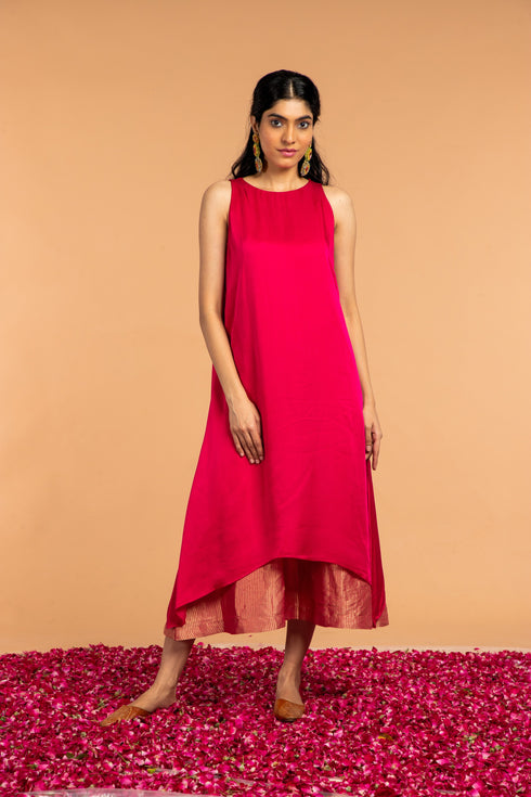 CHAMELI HALTER NECK DRESS