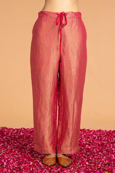 ZARI STRIPES PANTS - MAGENTA