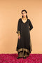 KAMAL ASYMMETRICAL  TUNIC- BLACK
