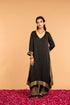 KAMAL ASYMMETRICAL  TUNIC- BLACK