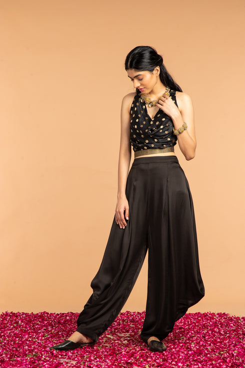 COWL NECK TOP CO-ORD SET(2PC SET)