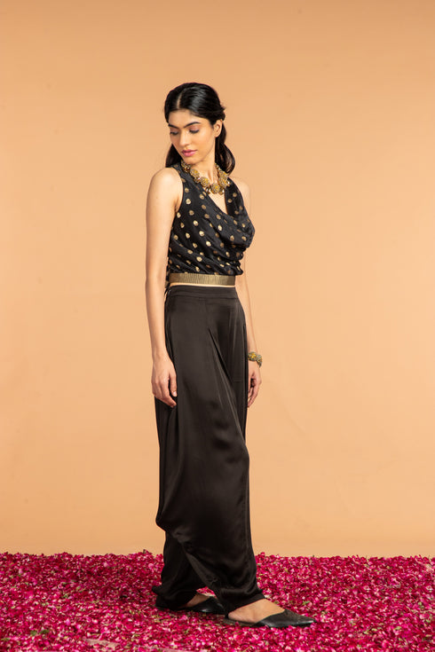 COWL NECK TOP CO-ORD SET(2PC SET)