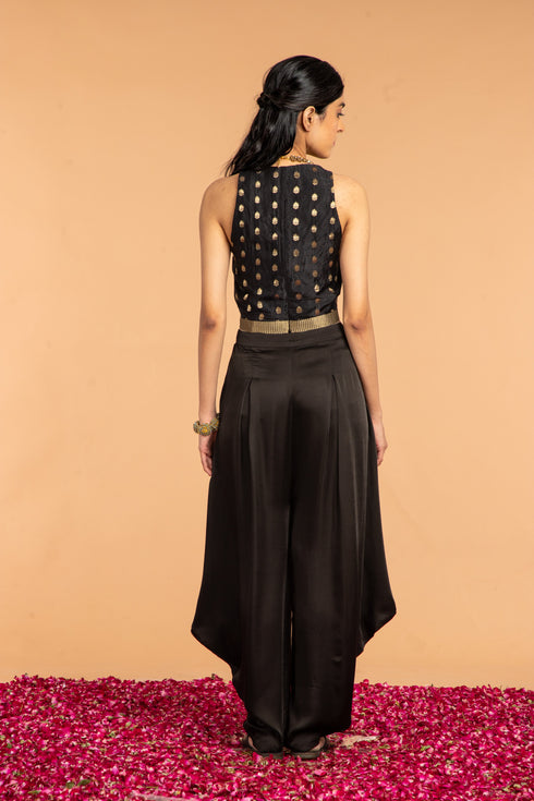 COWL NECK TOP CO-ORD SET(2PC SET)