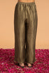 STRIPED ZARI PANTS - BLACK