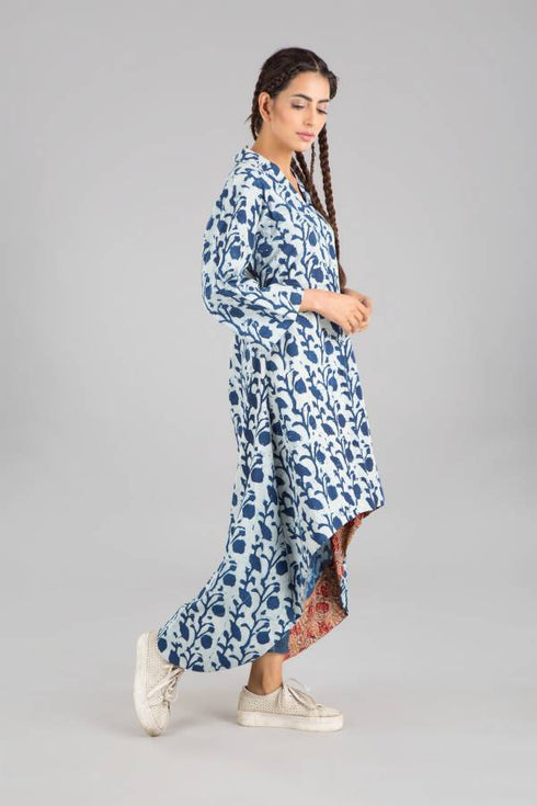 AMATRA HIGH LOW-INDIGO