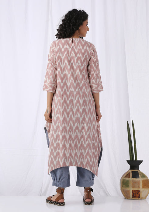 ASYMMETRICAL IKAT TUNIC