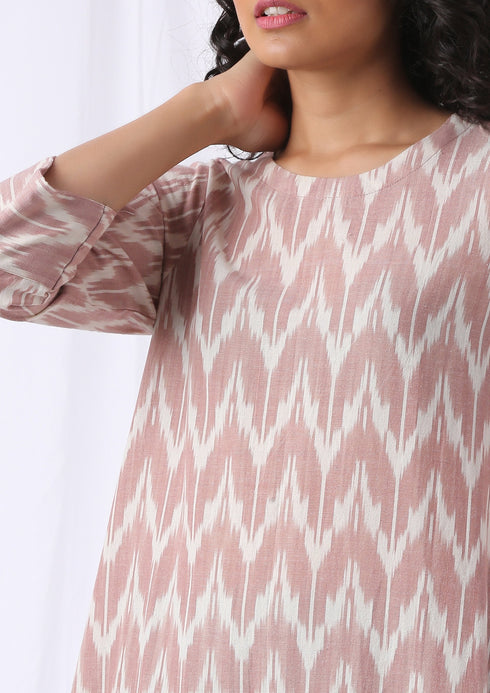 ASYMMETRICAL IKAT TUNIC