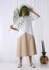 DRAPED PANEL DRESS