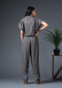 TIE BELT JUMPSUIT