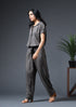 TIE BELT JUMPSUIT