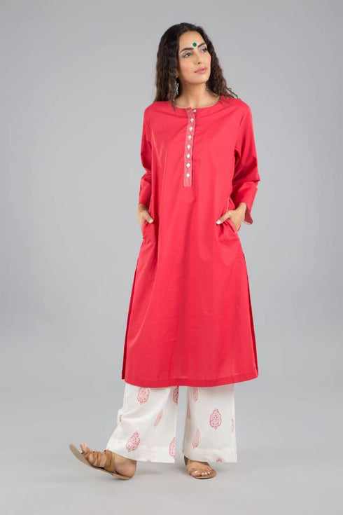 ZOYA TUNIC- RED