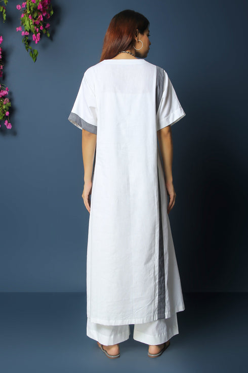 FIRDAUS CO-ORD SET - WHITE