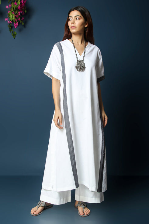 FIRDAUS CO-ORD SET - WHITE