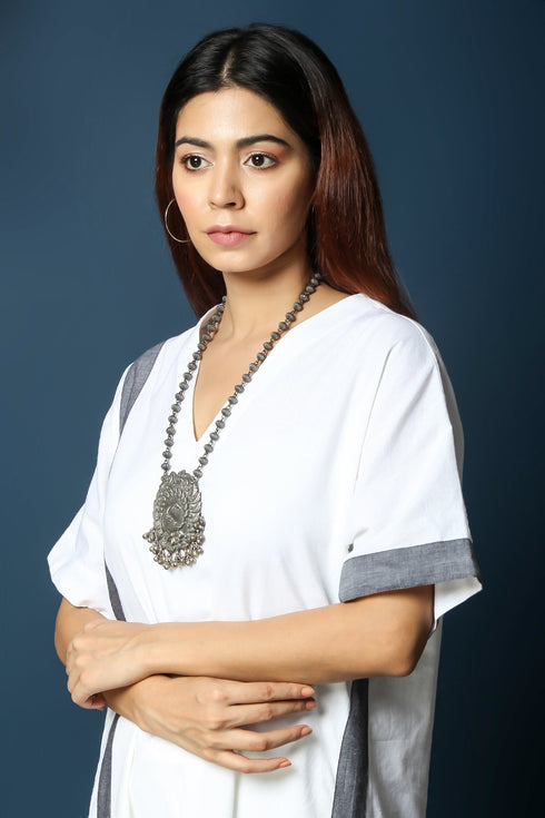 FIRDAUS CO-ORD SET - WHITE